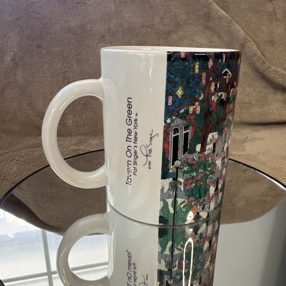 Vintage 1993 Tavern On‎ The Green Pat Singer Coffee Mug Cup New York City